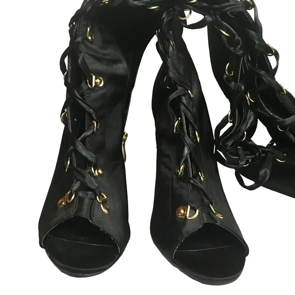 Cape Robbin Olga-26 Women Black Over The Knee Boot